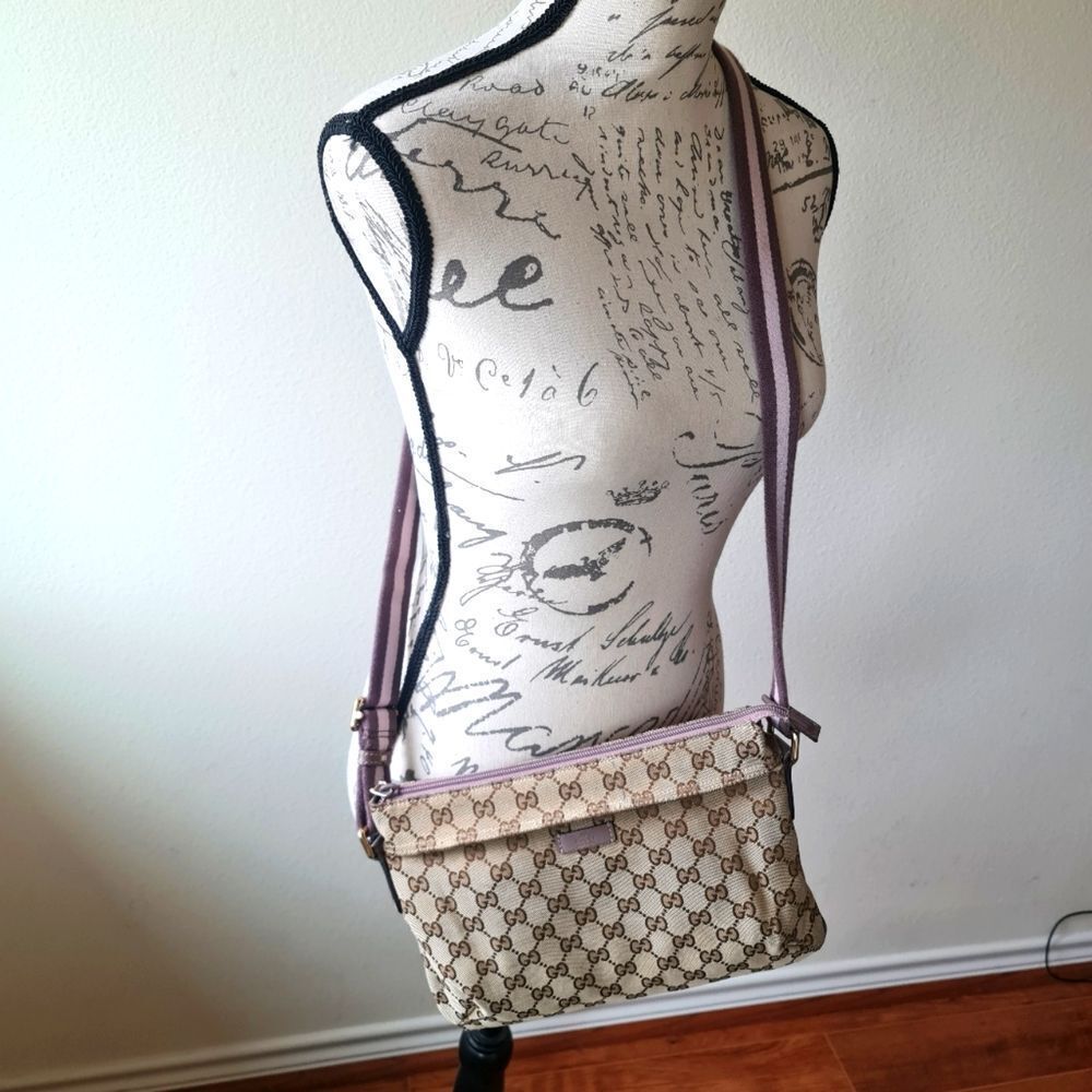 Gucci Beige and Brown Crossbody Bag